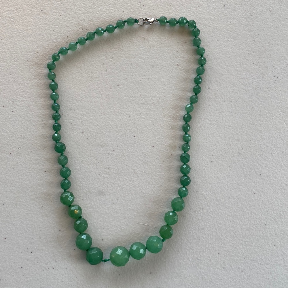 Genuine Green Jade Necklace